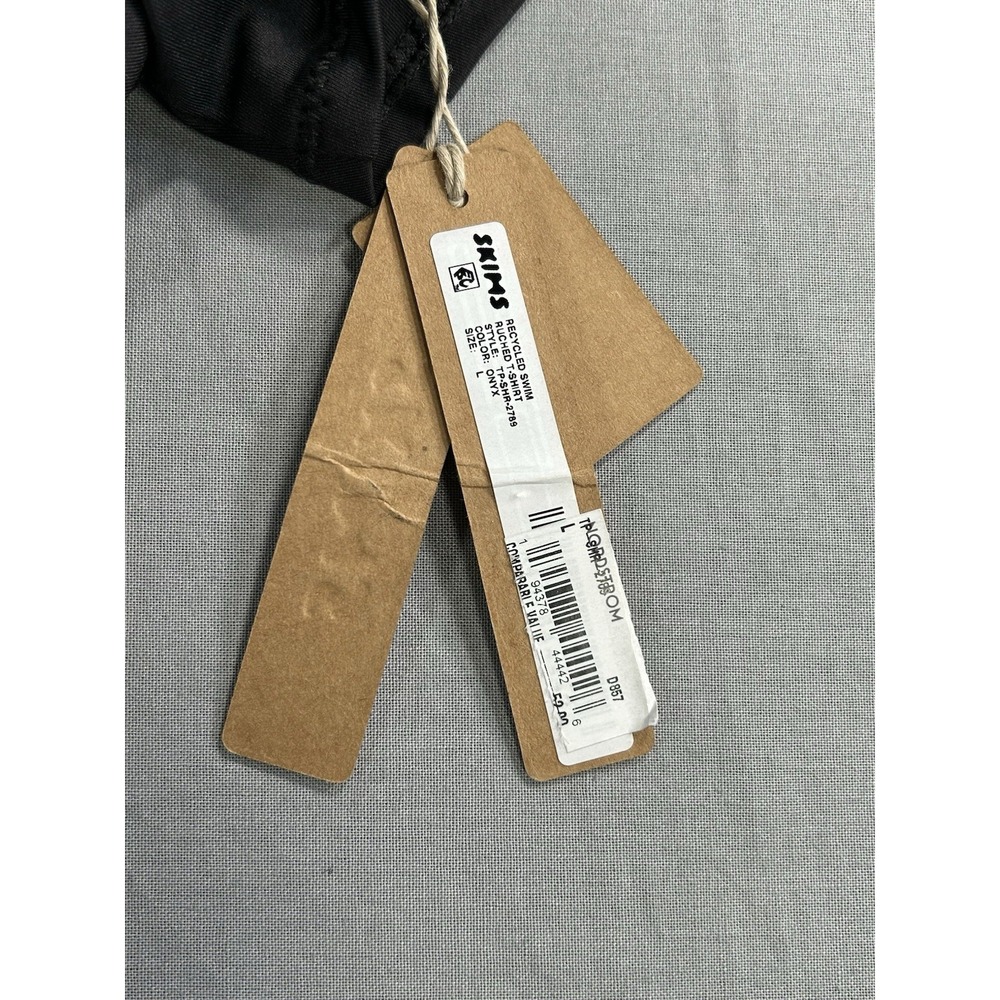 Skims Recycled Swim Ruched Shirt‎ Women's Large NEW - Picture 6 of 10